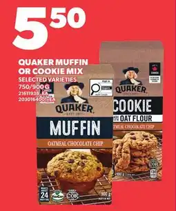 Independent Grocer QUAKER MUFFIN OR COOKIE MIX, 750/900 G offer