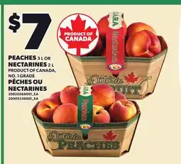 Independent Grocer PEACHES, 3 L OR NECTARINES, 2 L offer