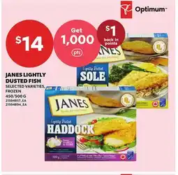 Independent Grocer JANES LIGHTLY DUSTED FISH, 450/500 G offer