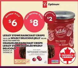 Independent Grocer LESLEY STOWE RAINCOAST CRISPS WILDY DELICIOUS JELLY, 150 G OR 185 ML offer
