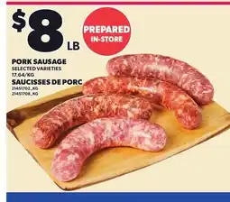Independent Grocer PORK SAUSAGE offer