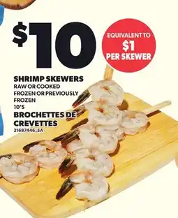 Independent Grocer SHRIMP SKEWERS, 10'S offer