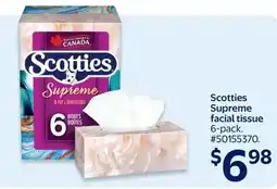Walmart Scotties supreme facial tissue offer