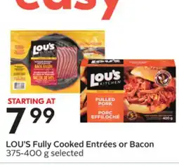 Sobeys Fully Cooked Entrées or Bacon offer