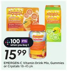Sobeys Vitamin Drink Mix, Gummies or Crystals offer