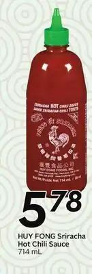 Sobeys Sriracha Hot Chili Sauce offer