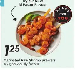 Sobeys Marinated Raw Shrimp Skewers offer