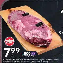 Sobeys Fresh Whole Boneless Eye of Round offer
