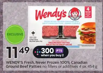 Sobeys Fresh, Never Frozen 100% Canadian Ground Beef Patties offer