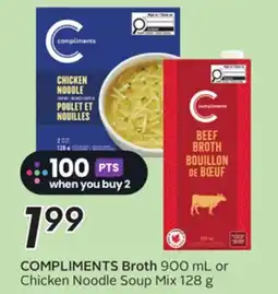 Sobeys COMPLIMENTS Broth offer