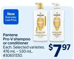 Walmart Pantene Pro-V shampoo or conditioner offer