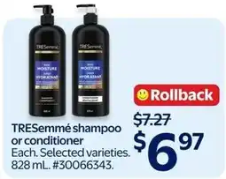 Walmart TRESemme shampoo or conditioner offer