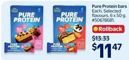 Walmart Pure Protein bars offer