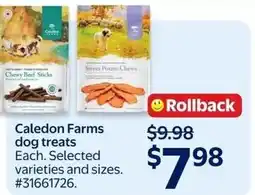Walmart Caledon Farms dog treats offer
