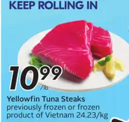 Sobeys Yellowfin Tuna Steaks offer