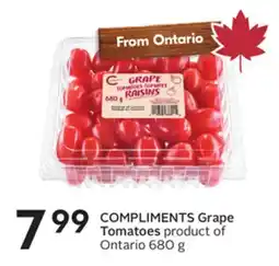 Sobeys COMPLIMENTS Grape Tomatoes product of Ontario offer