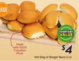 Sobeys Hot Dog or Burger Buns offer