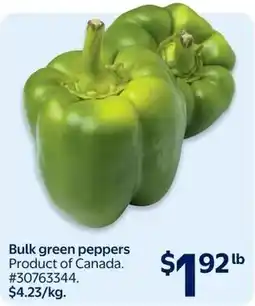 Walmart Bulk green peppers offer