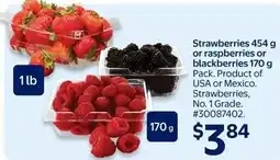 Walmart Strawberries or raspberries or blackberries offer