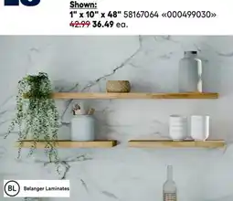RONA All Envivo and CenterPointe decorative shelves offer