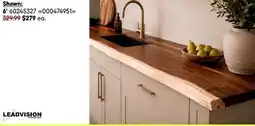 RONA 6' All LEADVISION wood countertops offer