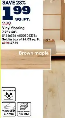 RONA Vinyl flooring offer