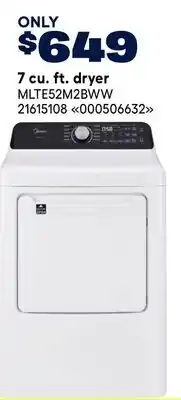 RONA 7 cu. ft. dryer offer