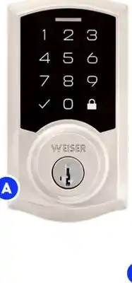 RONA Weiser Satin nickel All Smartcode Electronic Locks offer