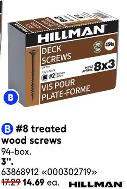 RONA 8 treated wood screws offer