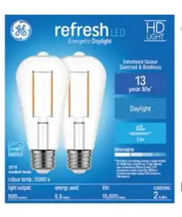RONA Refresh, 2-pack, equals 60-W, daylight offer