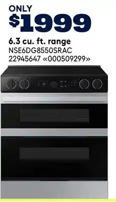 RONA SAMSUNG 6.3 cu. ft. range offer
