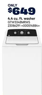 RONA 4.4 cu. ft. washer offer