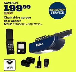 RONA Chain drive garage door opener offer