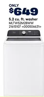 RONA 5.2 cu. ft. washer offer