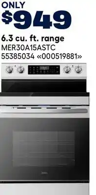RONA Midea 6.3 cu. ft. range offer