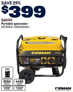 RONA FIRMAN Portable generator offer
