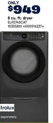RONA 8 cu. ft. dryer offer