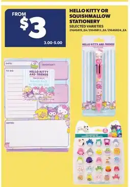 Real Canadian Superstore HELLO KITTY OR SQUISHMALLOW STATIONERY offer