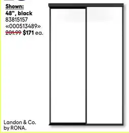 RONA Landon & Co. by RONA. sliding mirror doors offer