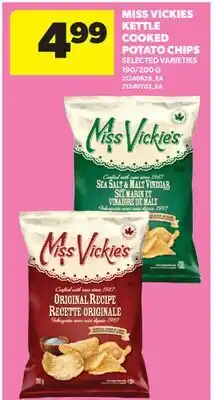 Real Canadian Superstore MISS VICKIES KETTLE COOKED POTATO CHIPS, 190/200 G offer