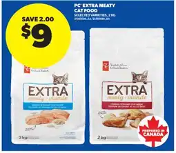 Real Canadian Superstore PC EXTRA MEATY CAT FOOD offer