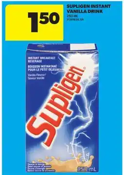 Real Canadian Superstore SUPLIGEN INSTANT VANILLA DRINK offer