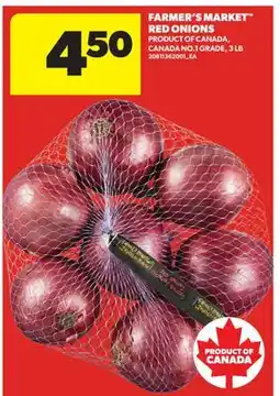 Real Canadian Superstore FARMER'S MARKET RED ONIONS, 3 LB offer