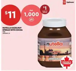 Real Canadian Superstore NUTELLA HAZELNUT SPREAD WITH COCOA offer