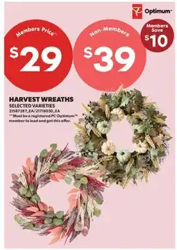 Real Canadian Superstore HARVEST WREATHS offer