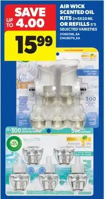 Real Canadian Superstore AIR WICK SCENTED OIL KITS, 2+5X20 ML OR REFILLS, 5'S offer