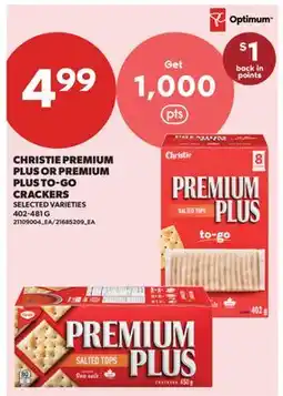 Real Canadian Superstore CHRISTIE PREMIUM PLUS OR PREMIUM PLUS TO-GO CRACKERS offer