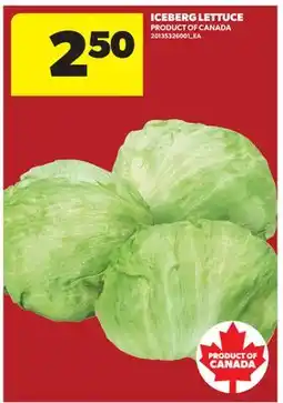 Real Canadian Superstore ICEBERG LETTUCE offer