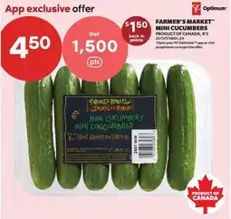 Real Canadian Superstore FARMER'S MARKET MINI CUCUMBERS, 6'S offer