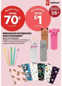 Real Canadian Superstore MERANGUE NOTEBOOKS AND STATIONERY offer